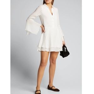 Alice + Olivia Priscilla Bell Sleeve Shirt Dress